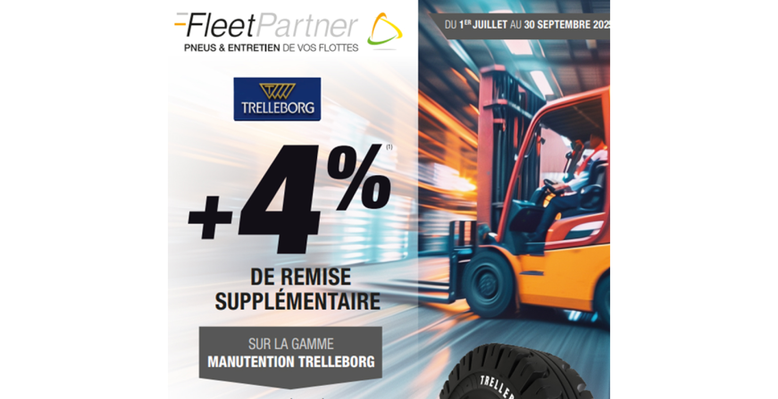 Offre promotionnelle gamme manutention Trelleborg