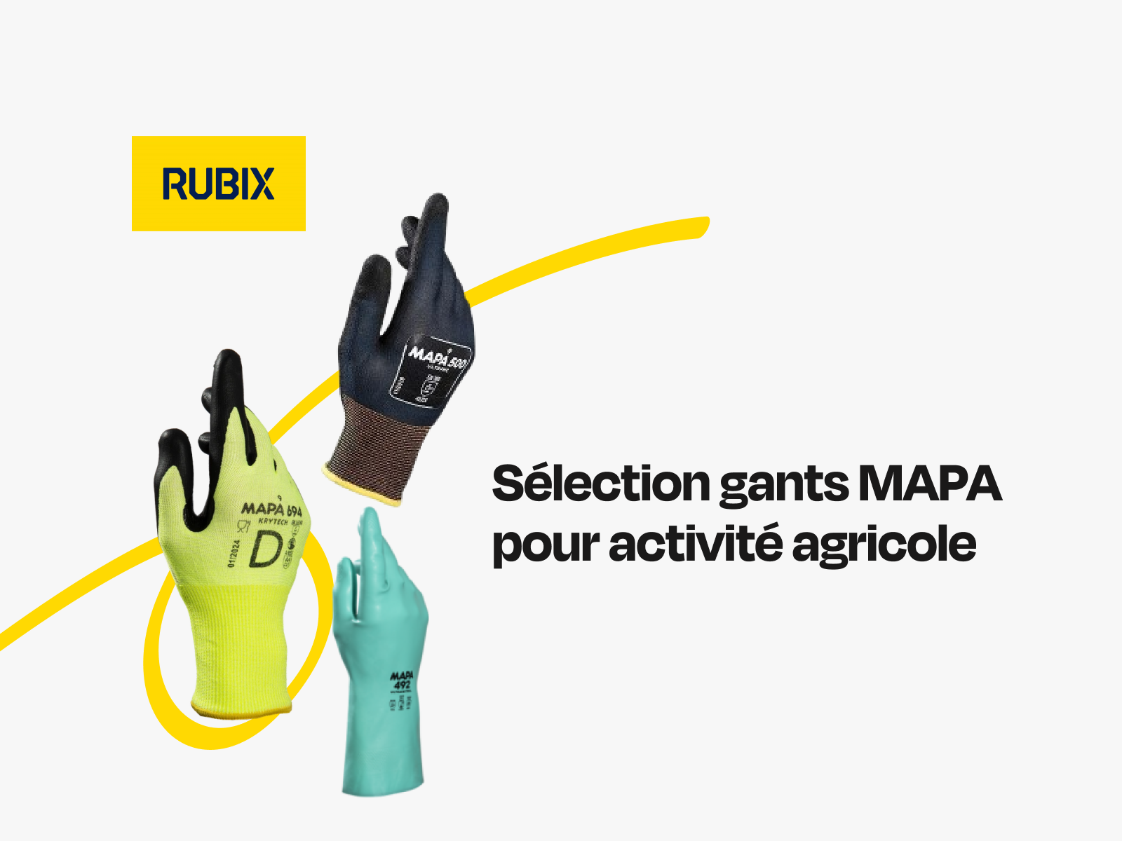 Sélection gants MAPA pour activité agricole