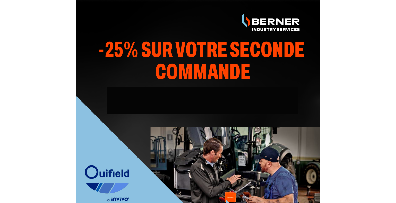 -25% sur la 2ème commande